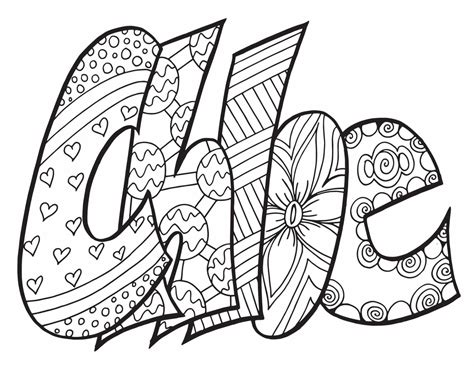 free printable chloe coloring pages